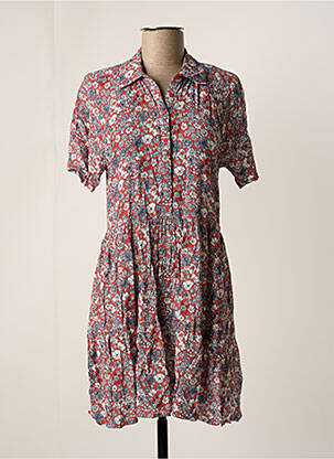 Robe courte coupe évasée manches courtes rouge HARRIS WILSON femme