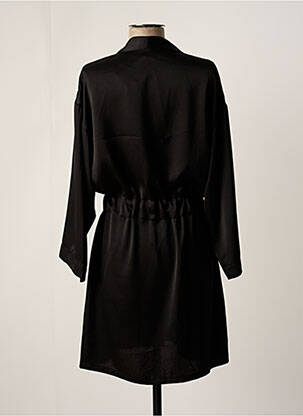 Robe mi-longue manches longues manches longues noir ANNAHPA femme