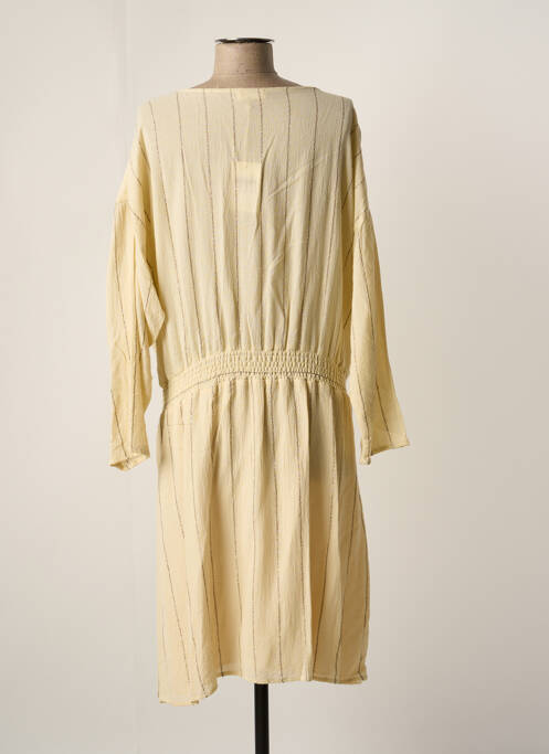 Robe mi-longue beige LOUIZON pour femme