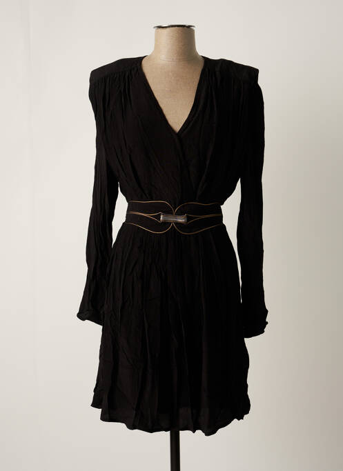 Robe mi-longue noir LOUIZON pour femme