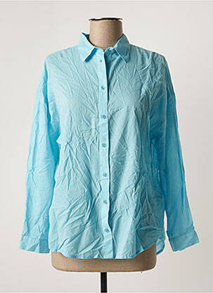 Chemisier coupe droite manches longues bleu HARRIS WILSON femme