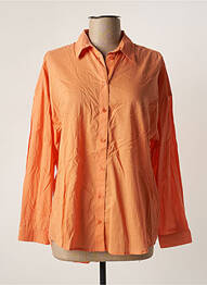 Chemisier coupe droite manches longues orange HARRIS WILSON femme
