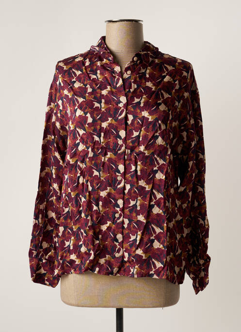 Chemisier imprimé fleurs manches longues violet HARRIS WILSON femme