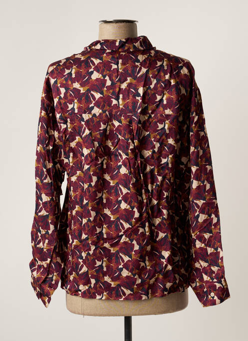 Chemisier imprimé fleurs manches longues violet HARRIS WILSON femme