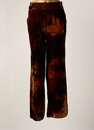 Pantalon large poches marron LOUIZON femme