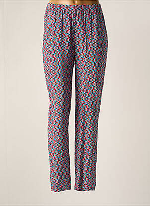 Pantalon droit tissage popeline taille normale rouge FREEMAN T.PORTER femme