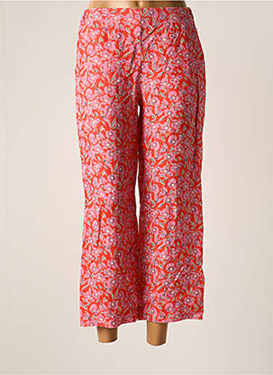Pantalon droit tissage popeline rouge HARRIS WILSON femme
