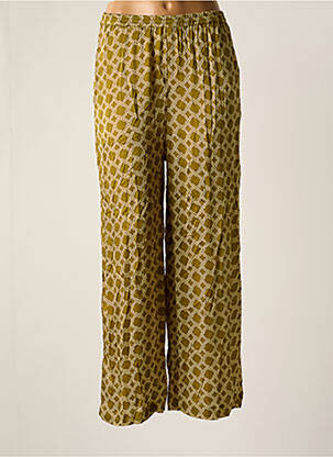 Pantalon droit taille élastique vert HARRIS WILSON femme