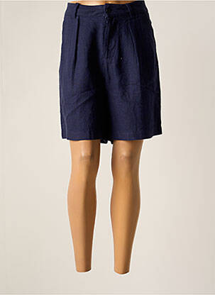 Bermuda tissage popeline bleu HARRIS WILSON femme