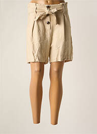 Short coupe droite beige HARRIS WILSON femme