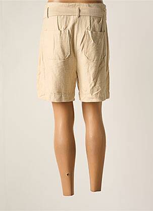 Short coupe droite beige HARRIS WILSON femme