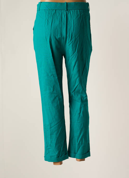 Pantalon droit tissage popeline bleu GARANCE femme