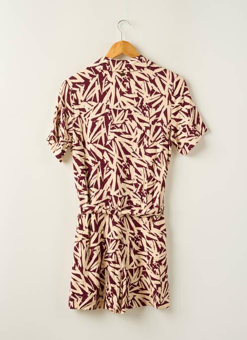 Combishort poches manches courtes violet FREEMAN T.PORTER femme