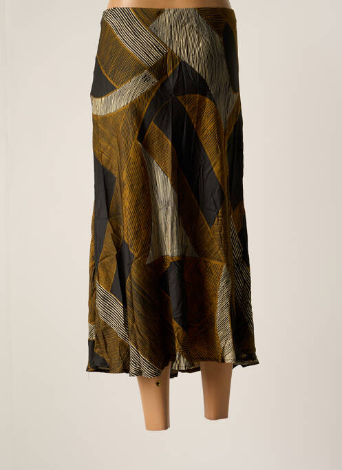 Jupe mi-longue vert LOUIZON pour femme