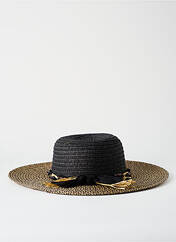 Chapeau noir C.C EXCLUSIVES pour femme seconde vue