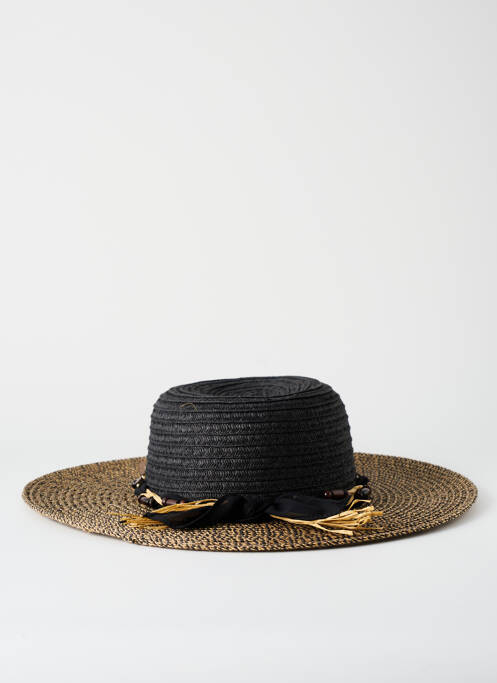 Chapeau noir C.C EXCLUSIVES pour femme
