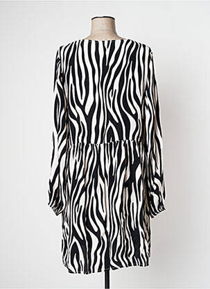 Robe mi-longue coupe fluide manches longues noir VILA femme