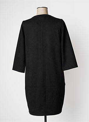 Robe mi-longue manches longues manches longues noir VILA femme