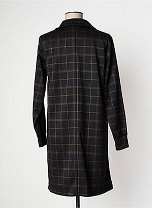 Robe mi-longue manches longues manches longues noir B.YOUNG femme