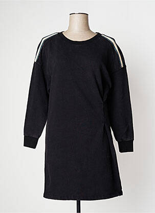 Robe mi-longue manches longues manches longues noir VILA femme