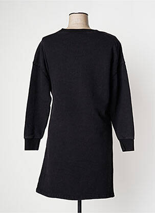 Robe mi-longue manches longues manches longues noir VILA femme
