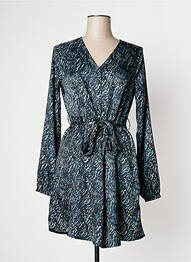 Robe mi-longue coupe fluide manches longues vert VILA femme