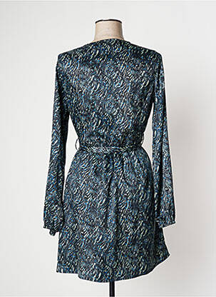 Robe mi-longue coupe fluide manches longues vert VILA femme