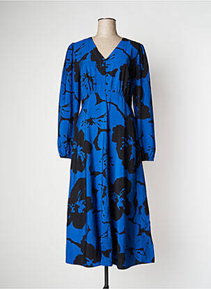Robe longue bleu B.YOUNG pour femme