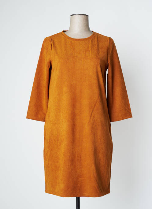 Robe mi-longue marron VILA pour femme