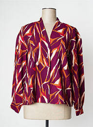 Chemisier imprimé fantaisie manches longues violet VILA femme