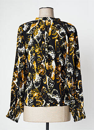 Blouse imprimé fantaisie manches longues noir VILA femme