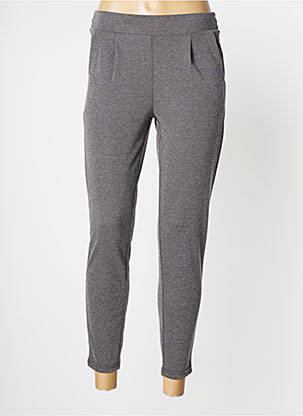 Pantalon 7/8 taille élastique taille normale noir ICHI femme