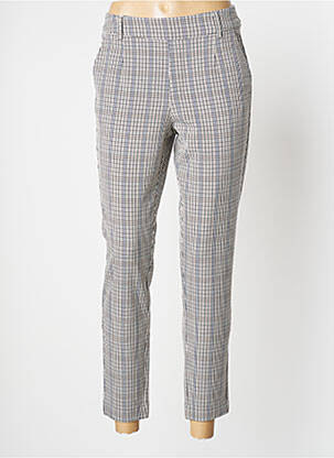 Pantalon chino tissage popeline taille normale beige VILA femme