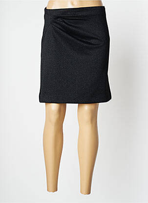 Jupe courte taille normale noir ICHI femme