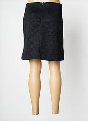 Jupe courte taille normale noir ICHI femme