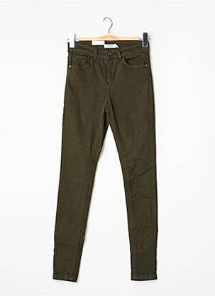 Pantalon slim taille normale taille normale vert B.YOUNG femme