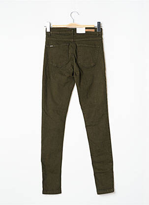 Pantalon slim taille normale taille normale vert B.YOUNG femme