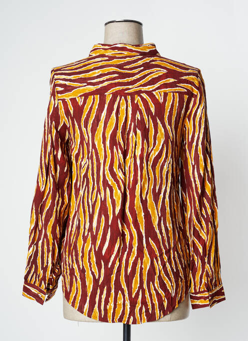 Chemisier marron ICHI pour femme