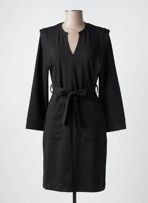 Robe mi-longue noir ICHI pour femme