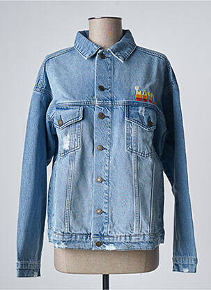 Veste en jean coupe cintrée bleu FIVE femme