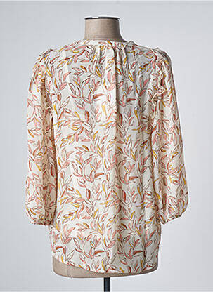 Chemisier imprimé fleurs manches 3/4 beige GRACE & MILA femme