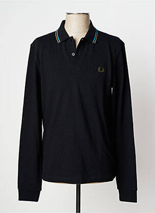 Polo noir FRED PERRY pour homme
