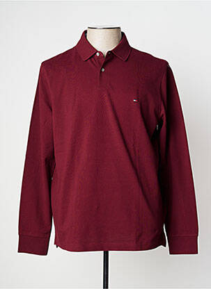 Polo rouge TOMMY HILFIGER pour homme