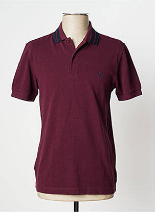 Polo violet FRED PERRY pour homme
