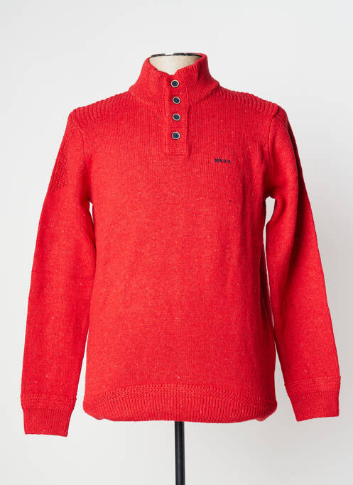 Pull rouge N.Z.A NEW ZEALAND pour homme