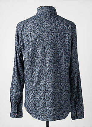 Chemise manches longues manches longues bleu FIL NOIR homme
