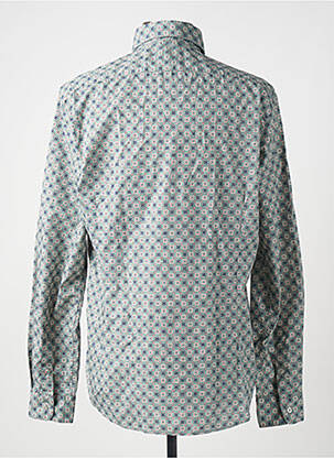 Chemise manches longues imprimé fantaisie vert FIL NOIR homme
