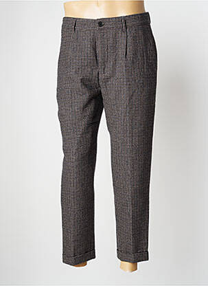 Pantalon chino tissage popeline taille normale marron MINIMUM homme