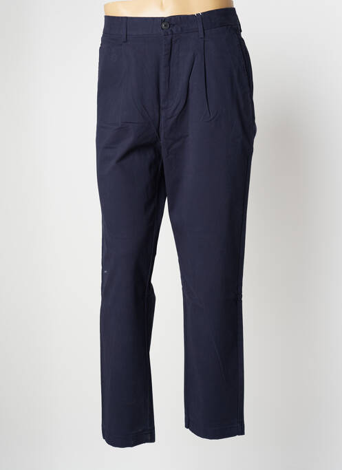 Pantalon chino stretch taille haute bleu MINIMUM homme