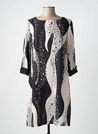 Robe courte manches 3/4 manches 3/4 noir RINASCIMENTO femme